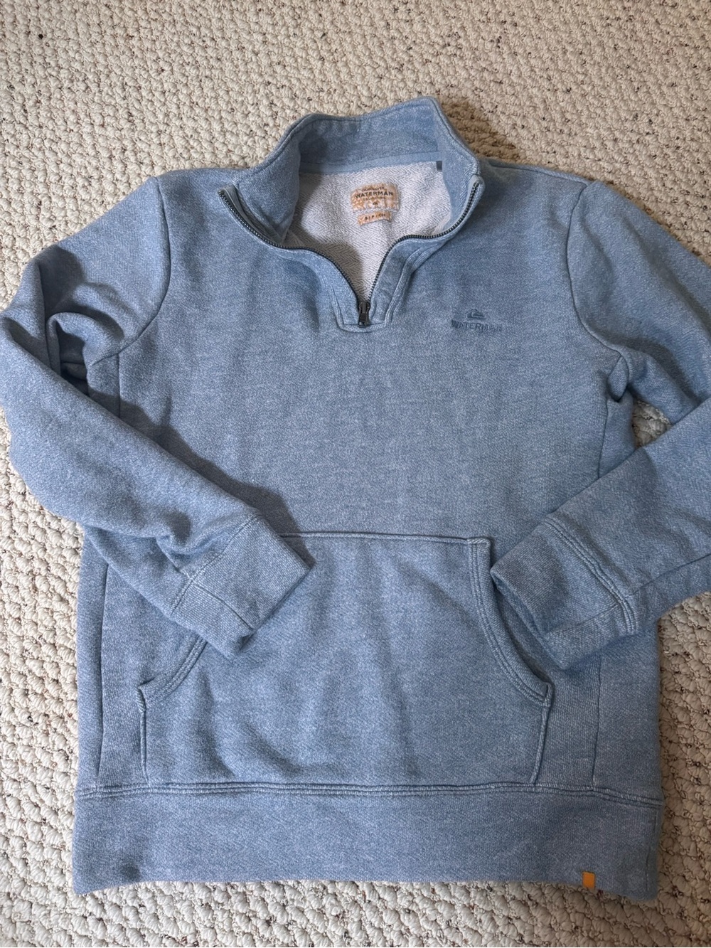 Quicksilver Waterman Men’s Light Blue Quarter-Zip Sweater